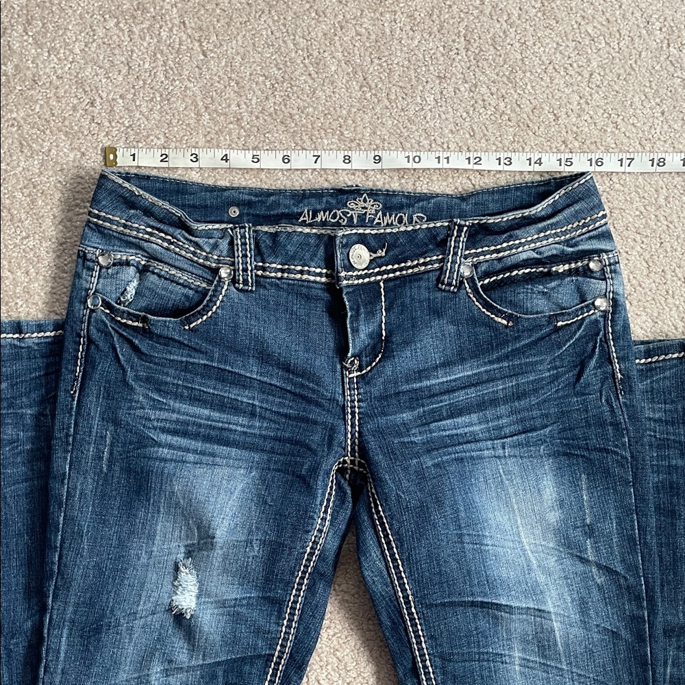 Almost Famous Stylish Blue Women's Jeans - Picture 4 of 12